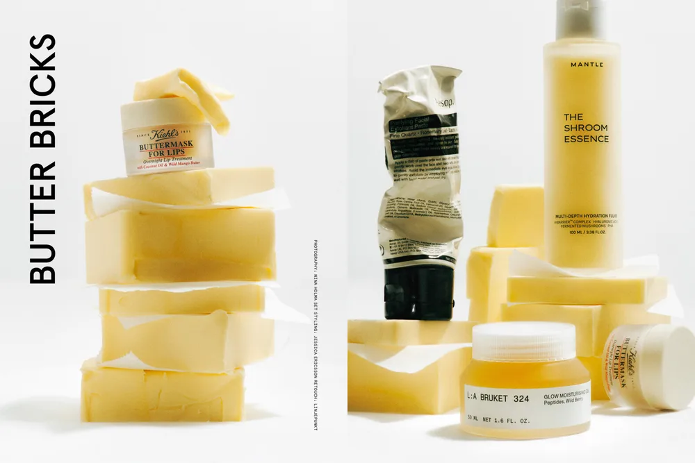 Skincare still life Butter